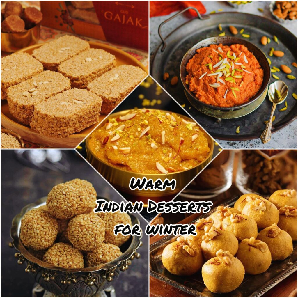 Warm Indian Desserts for winte, Warm Indian Desserts for winter in Hindi